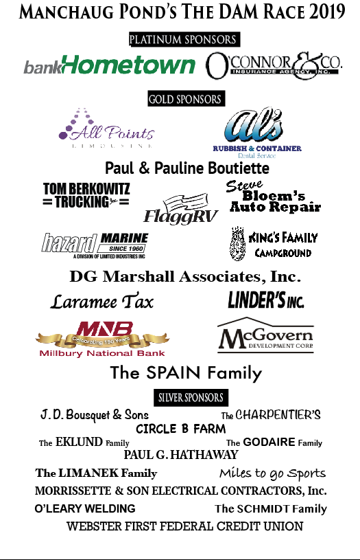 2019 The Dam Race Sponsors