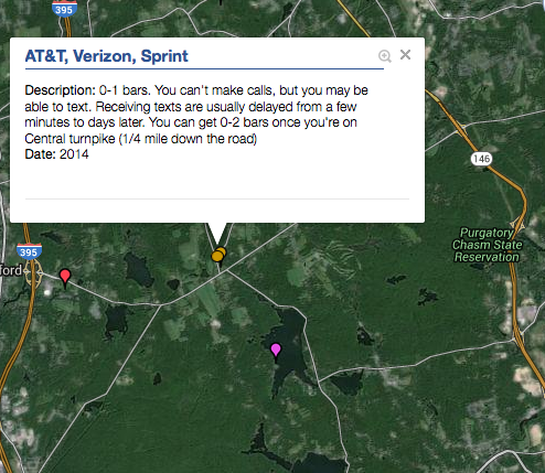 Manchaug Pond Cell Coverage