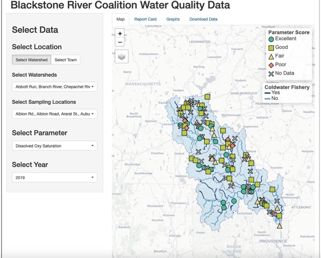 BRC Water Quality Data Map Large Medium | Manchaug Pond Foundation